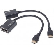 Extensor de HDMI por Cat5e/Cat6, hasta 30 m, cables HDMI incluidos 